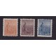 ARGENTINA 1915 GJ 389/91 ESTAMPILLAS NUEVAS CON GOMA SERIE COMPLETA HEXAGONOS HORIZONTALES DENTADO 13 U$ 150